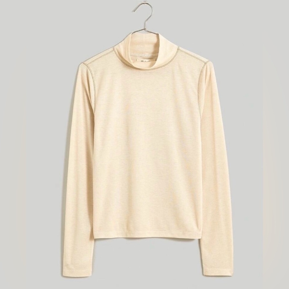 Madewell Semi-Sheer Mockneck Tee